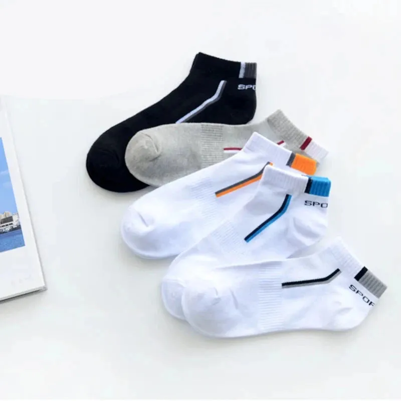 10 Pairs Men's Ankle Socks  Breathable Cotton Athletic & Casual Wear