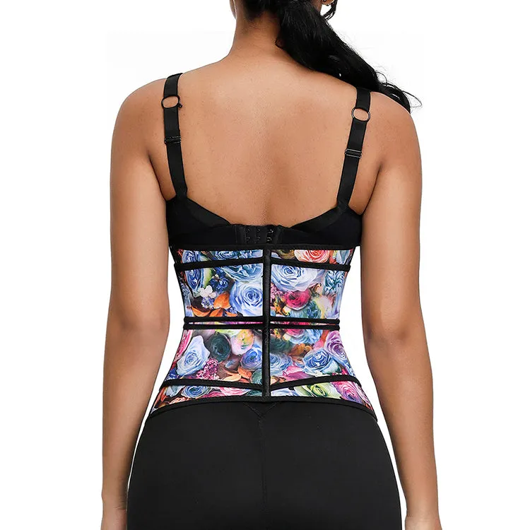 7 Steel Boned Zipper Front plus size slimming belt women Latex Waist Trainer