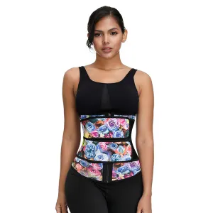 7 Steel Boned Zipper Front plus size slimming belt women Latex Waist Trainer
