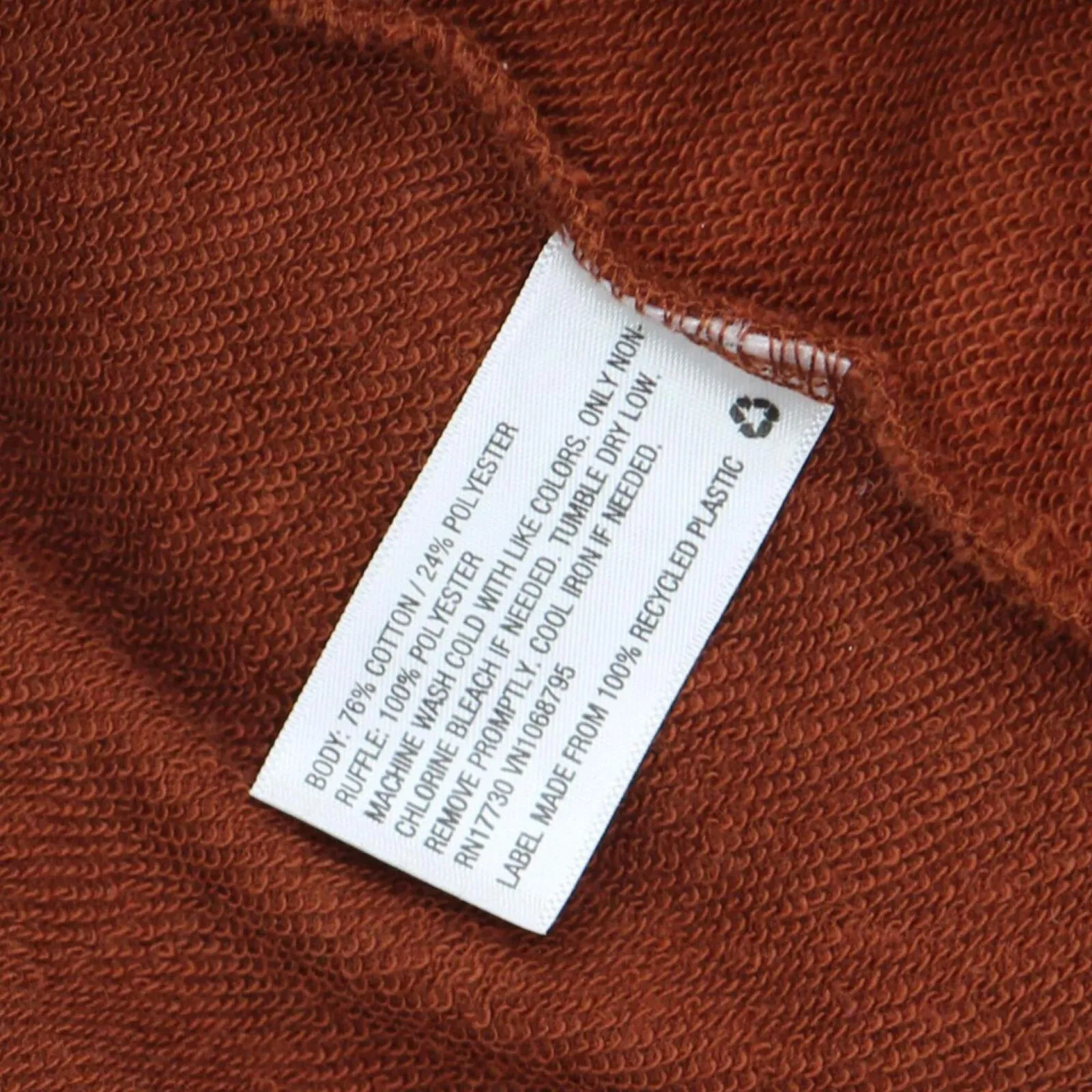 A New Day Women's Ruffle Sweatshirt L1MPK Brown L