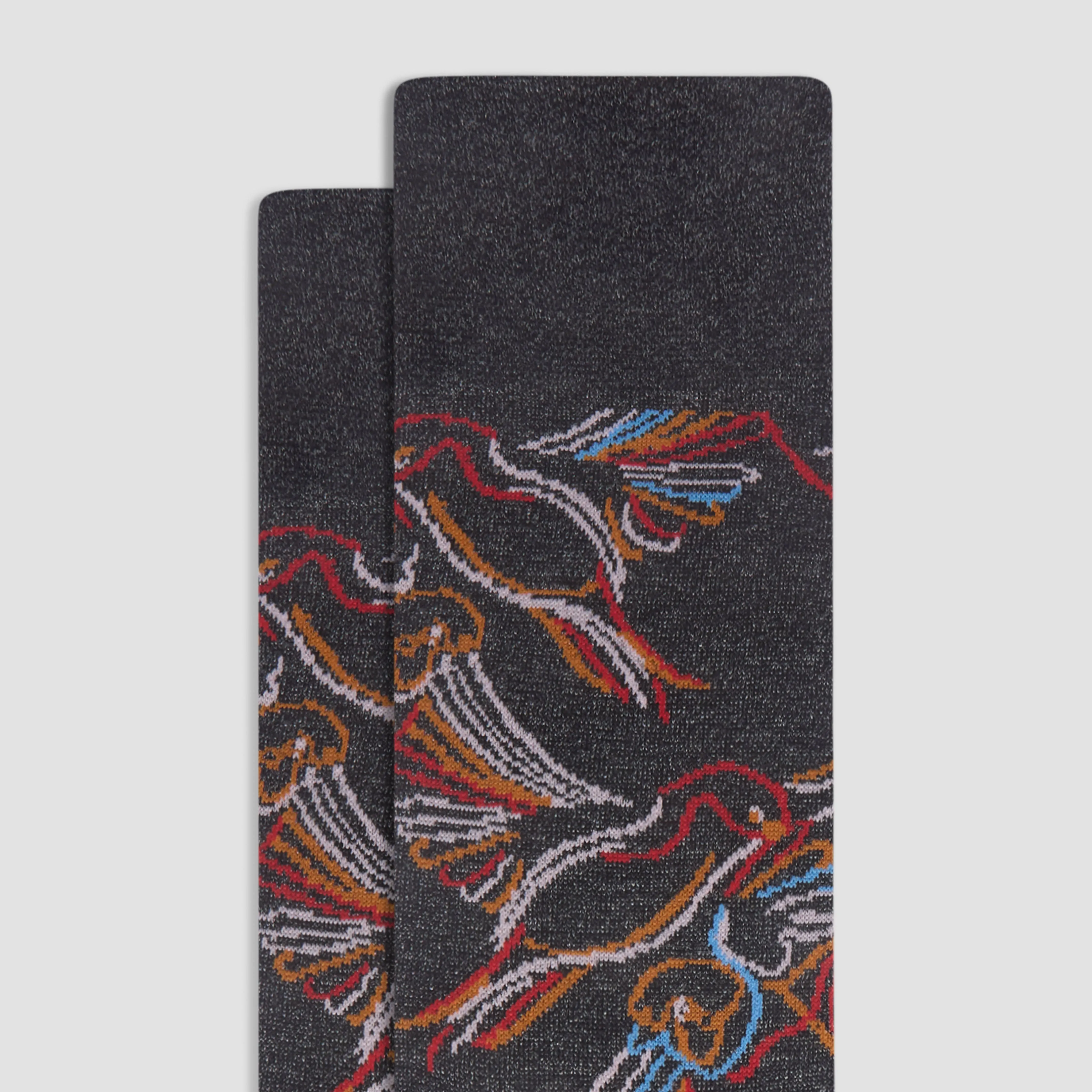 Abstract Mid-Calf Socks