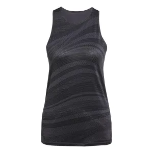 ADIDAS Womens Club Graphic Badminton Tank Top - Black