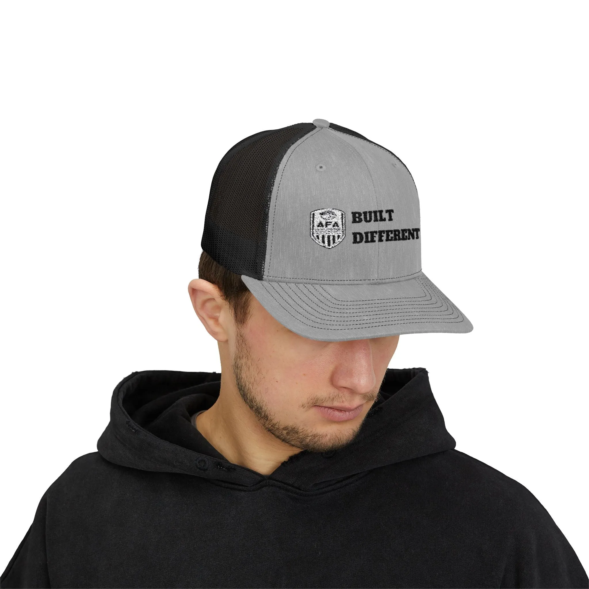 AFA Built Different Snapback Trucker Cap