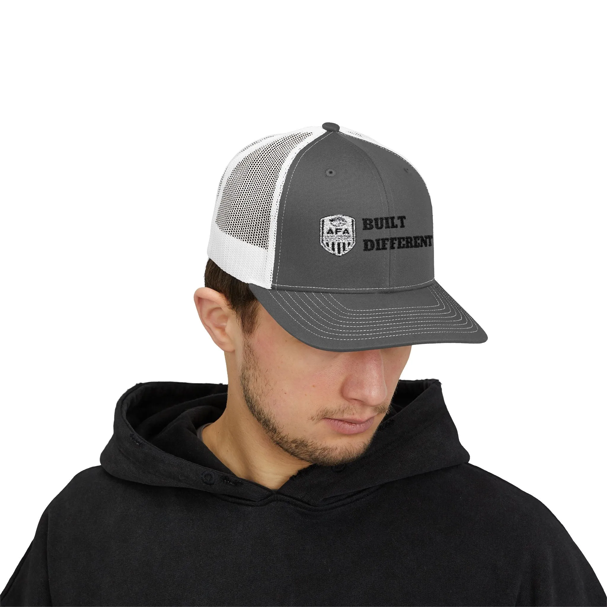AFA Built Different Snapback Trucker Cap