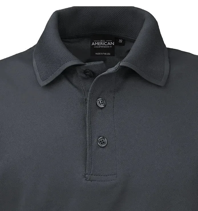 All American Clothing Co. - Aqua Dry Polo Shirt in Winter Colors