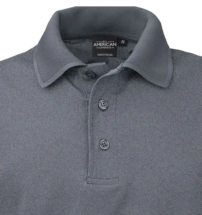 All American Clothing Co. - Aqua Dry Polo Shirt in Winter Colors