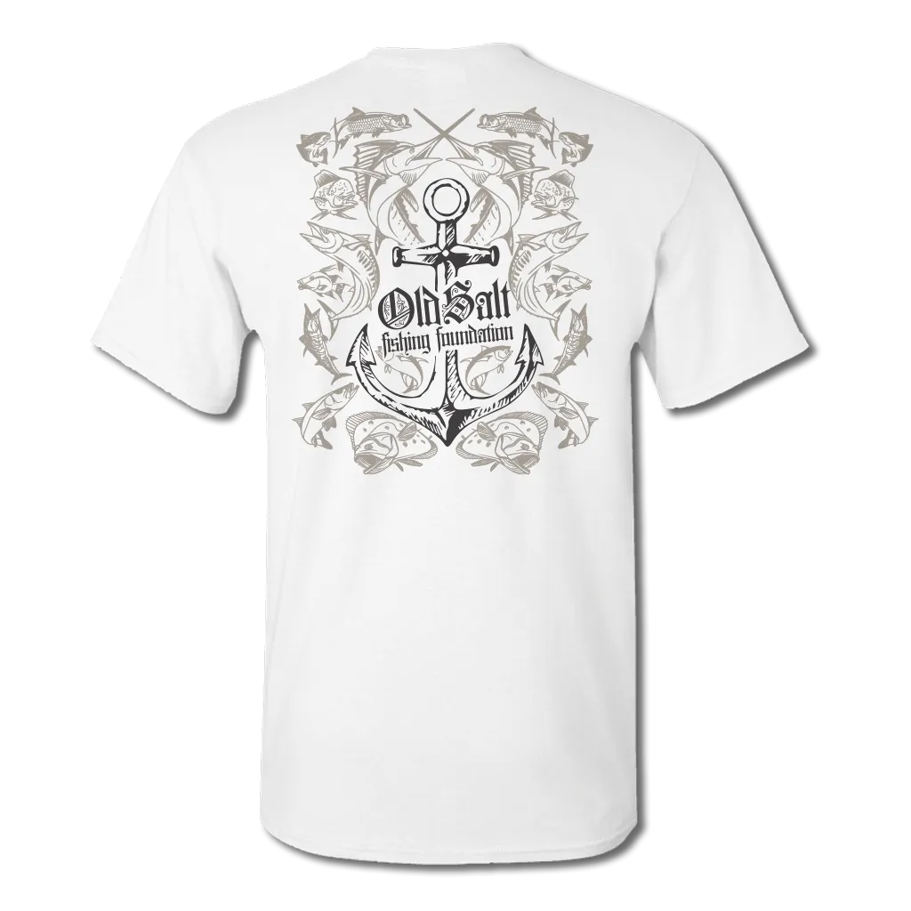Anchor Fish Short Sleeve T-shirt - Cotton/Poly blend