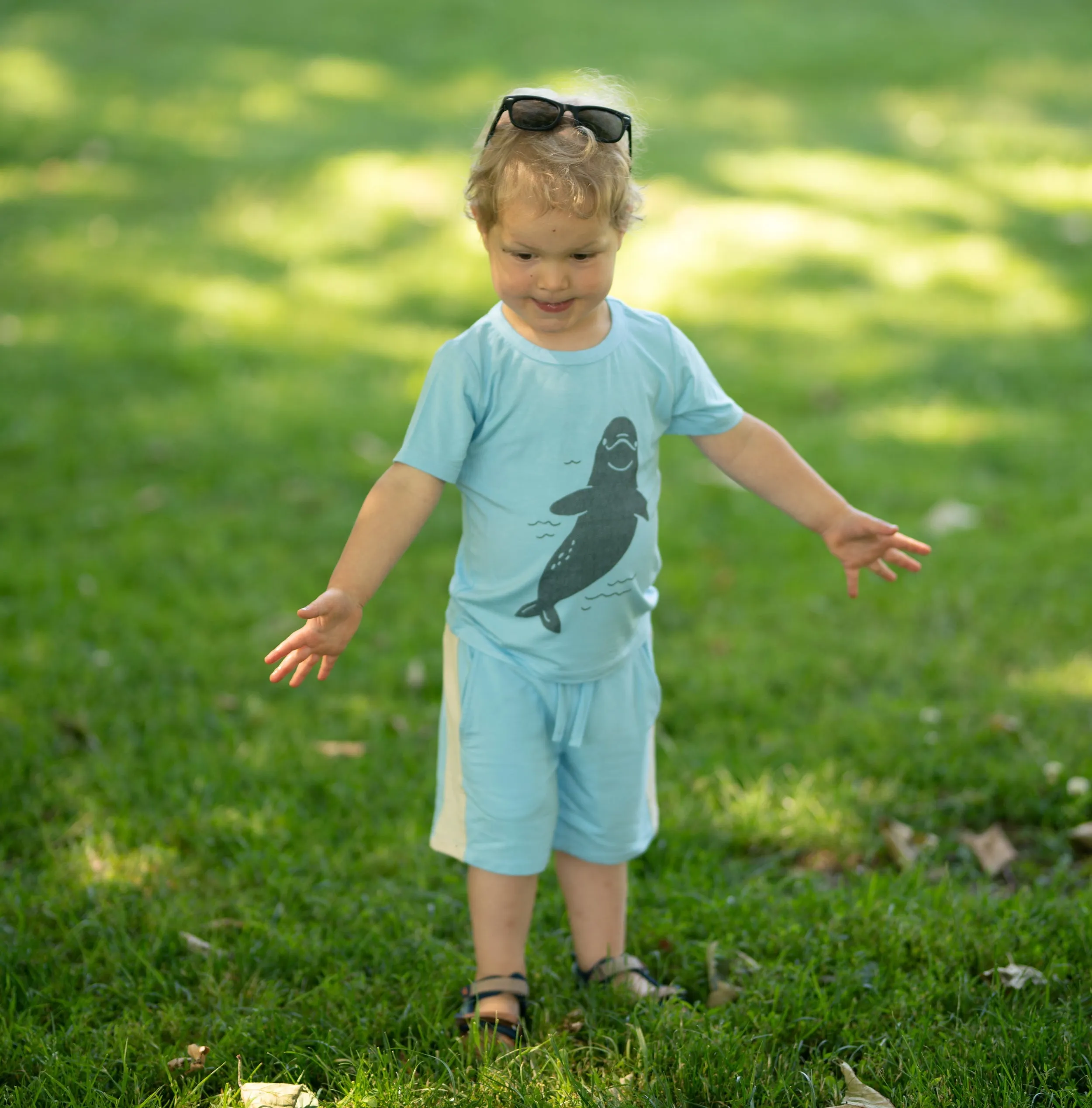 Bamboo Short Sleeve Graphic Tee (Bluebonnet)