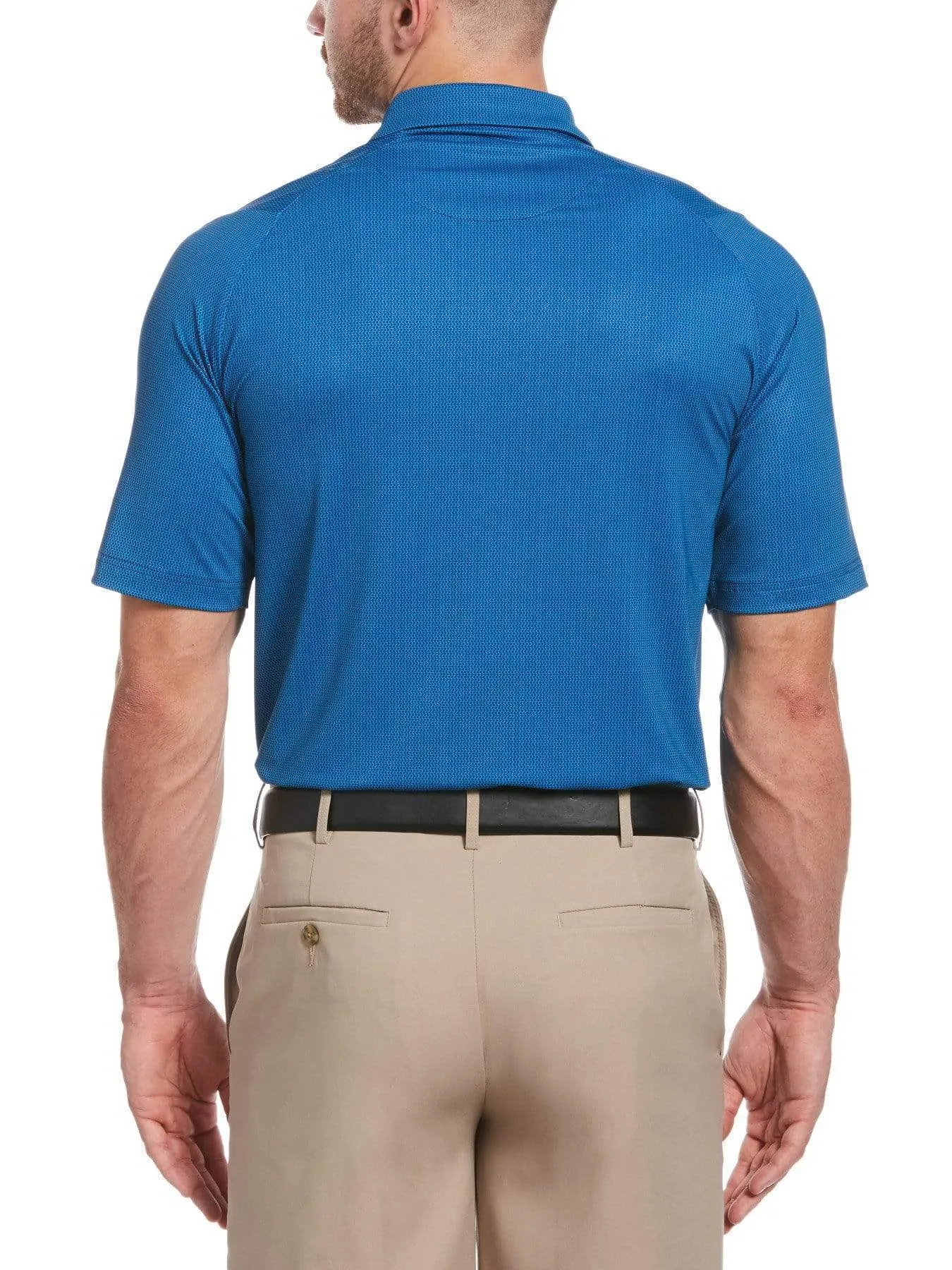 Big & Tall Allover Micro Print Swing Tech™ Polo