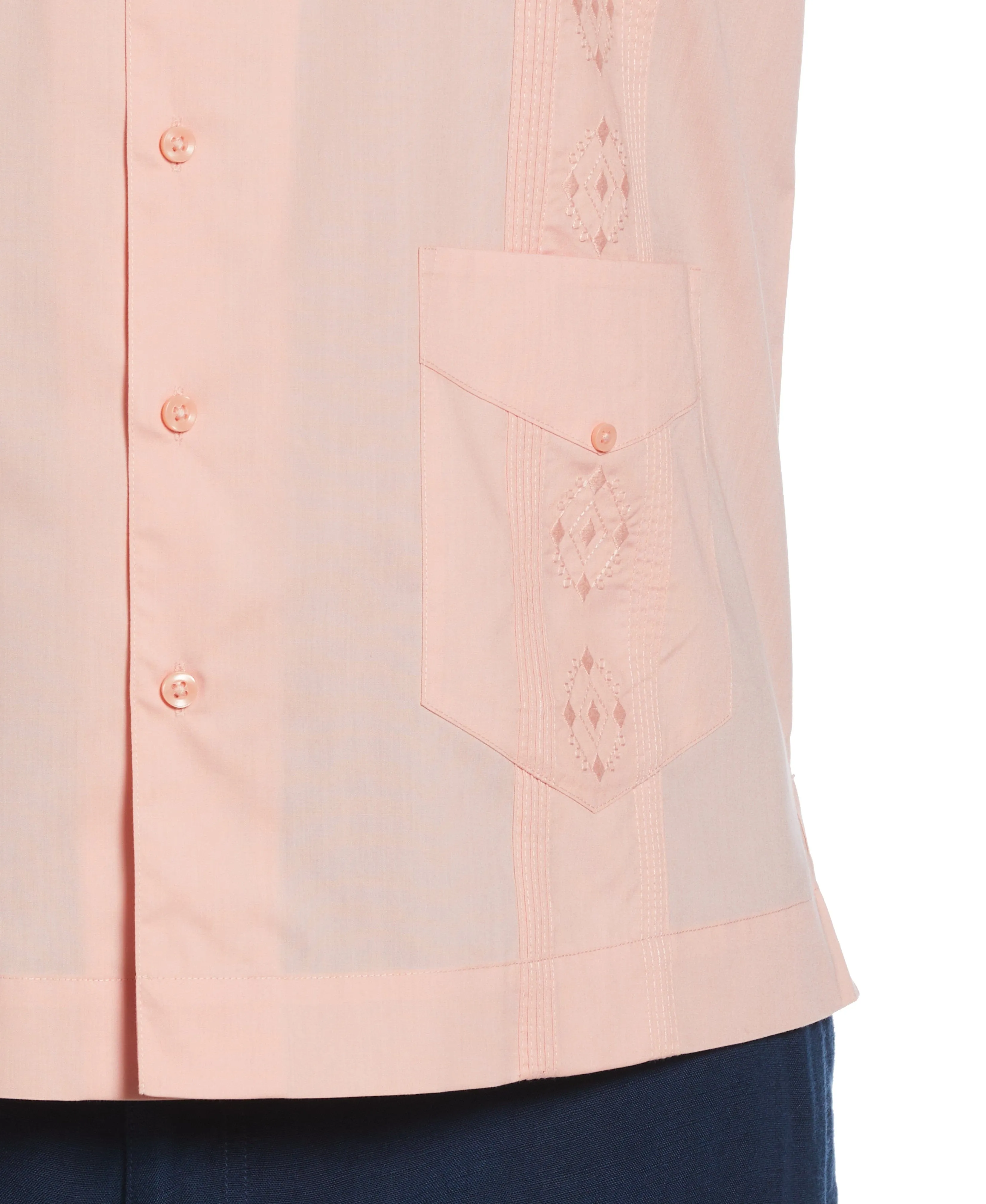 Big & Tall Authentic Embroidered Guayabera Shirt