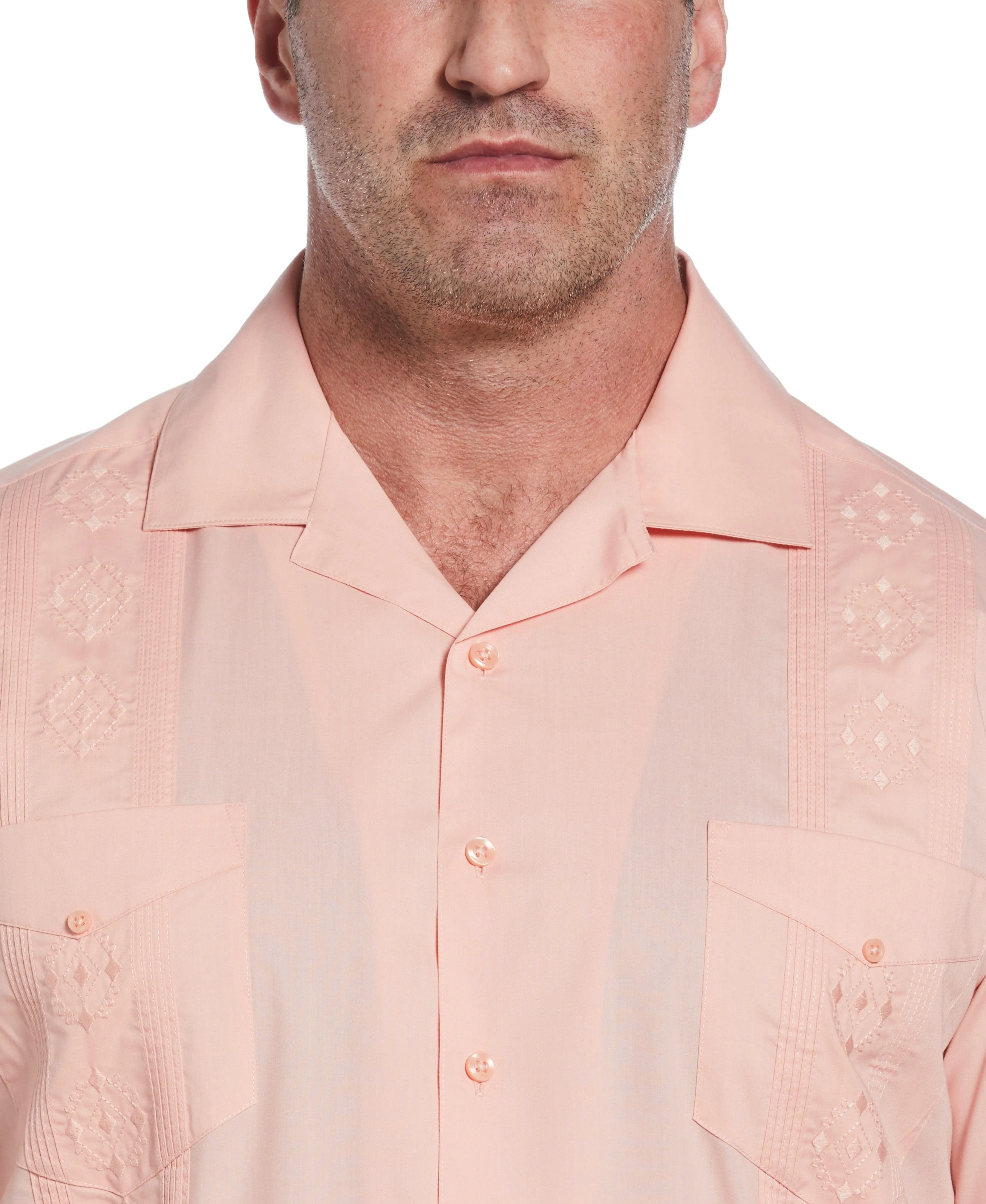 Big & Tall Authentic Embroidered Guayabera Shirt