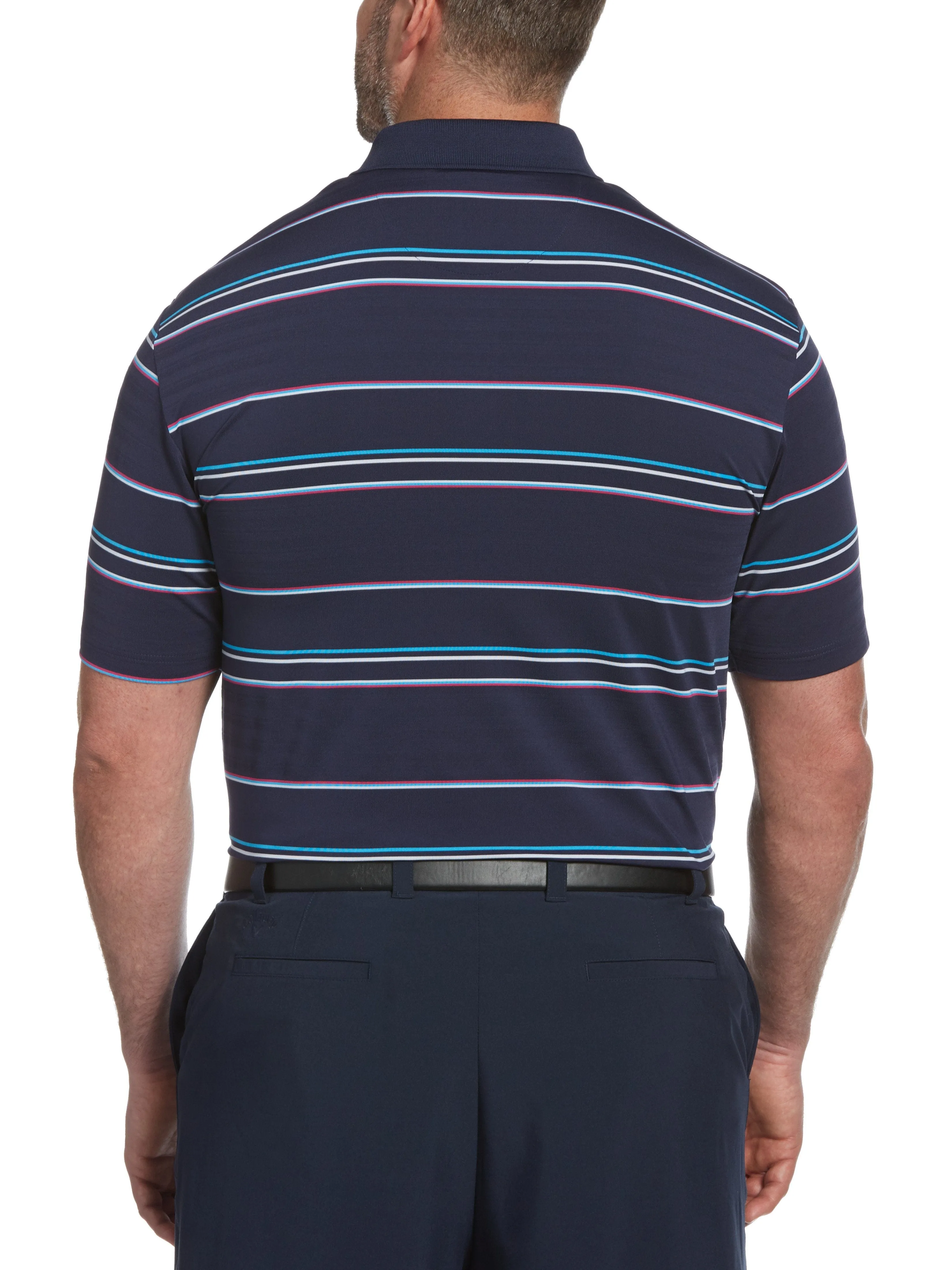 Big & Tall Engineered Roadmap Textured Polo