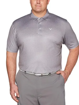Big & Tall Houndstooth Printed Polo