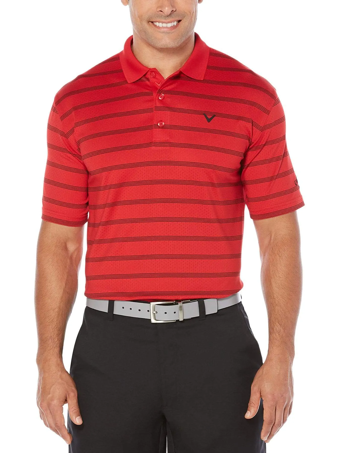 Big & Tall Opti-Dri Striped Polo