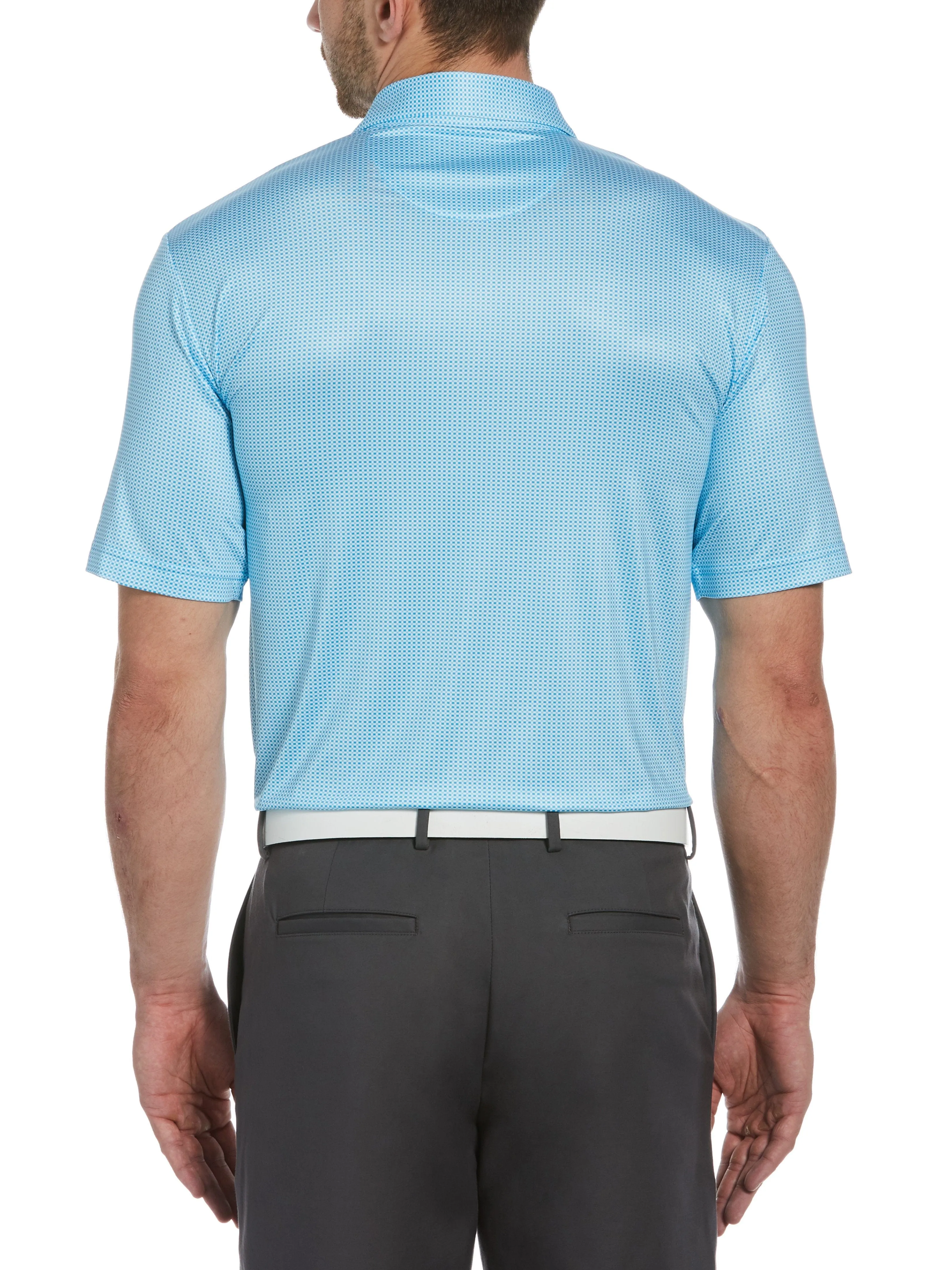 Big & Tall Printed Gingham Polo