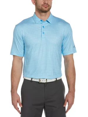 Big & Tall Printed Gingham Polo