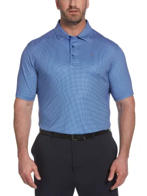 Big & Tall Printed Gingham Swing Tech™ Polo