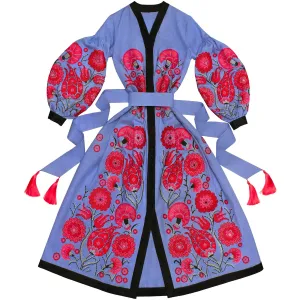 Blue Boho style Kaftan