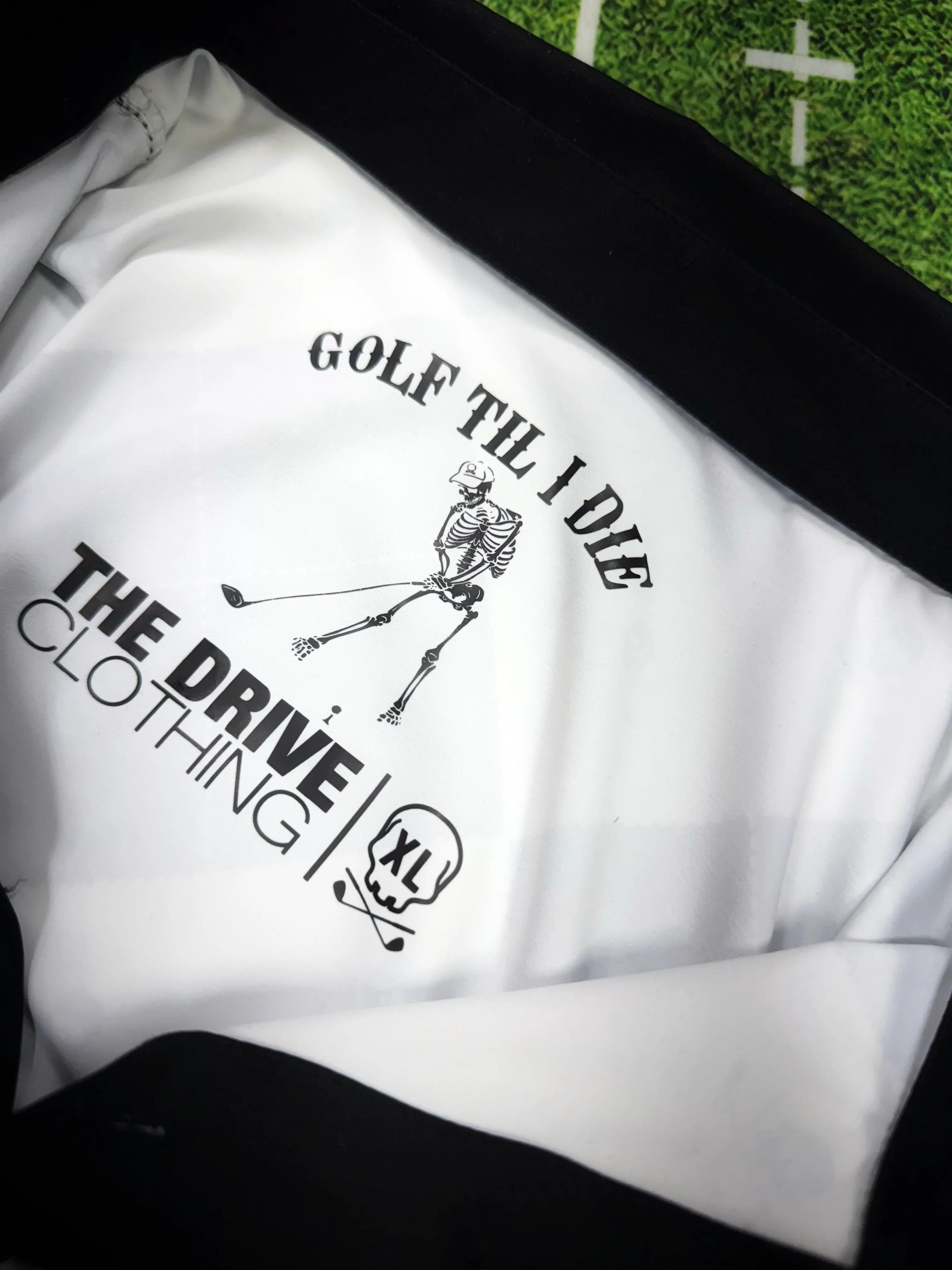 BLUE ICE SKULL GOLF POLO