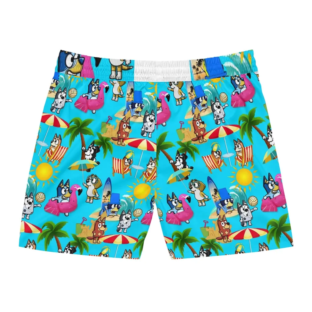 Bluedog Summer Men's Mid-Length Swim Shorts (AOP)