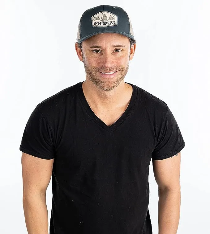 Bourbon & Whiskey Mesh Trucker Hat by Funky Junque