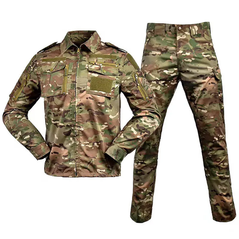 Camo Mens Outdoor Combat Jacket Tactical Suits
