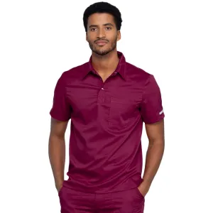 Cherokee Revolution WW615 Scrubs Top Men Wine