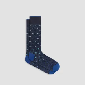 Chevron Geometric Mid-Calf Socks