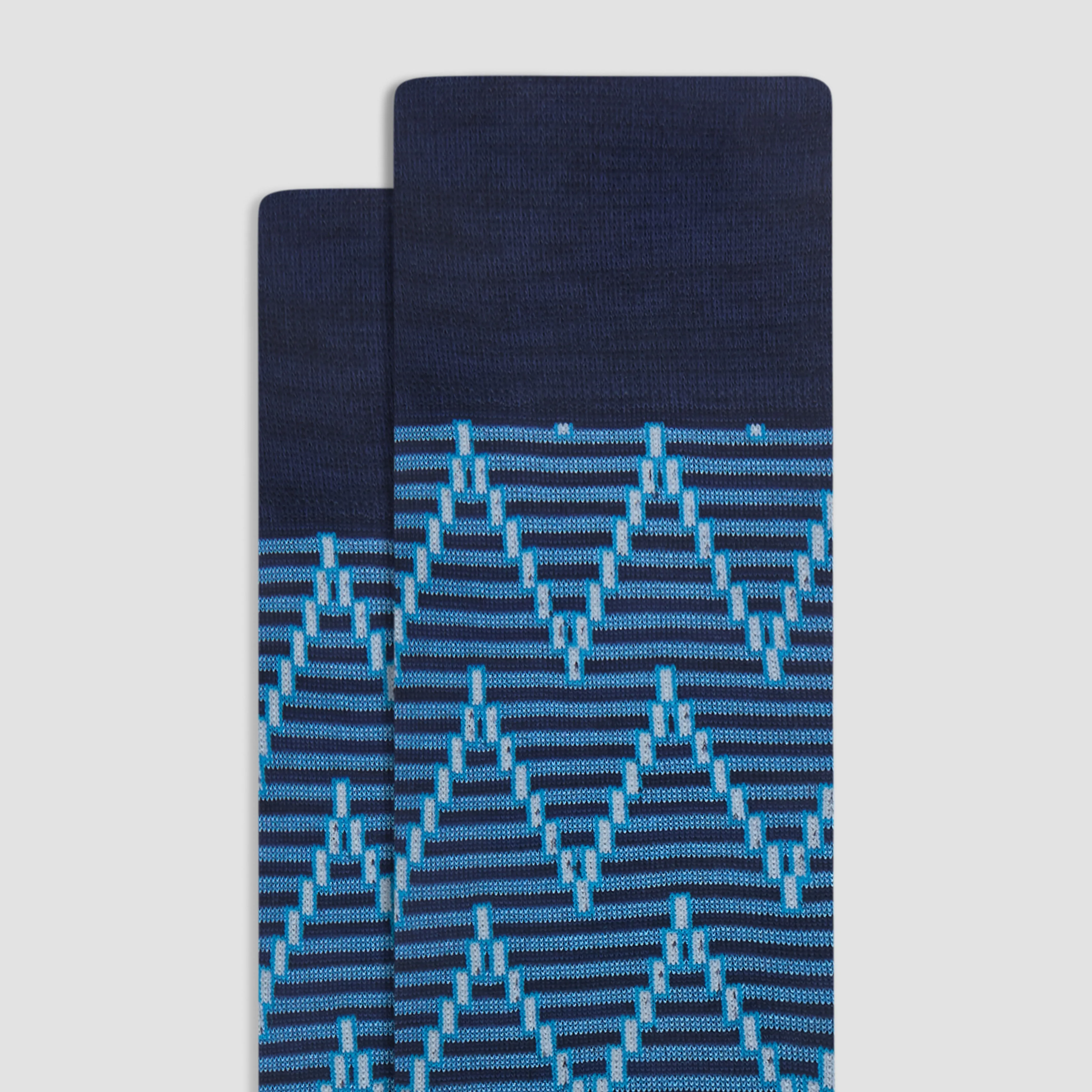Chevron Stripe Mid-Calf Socks