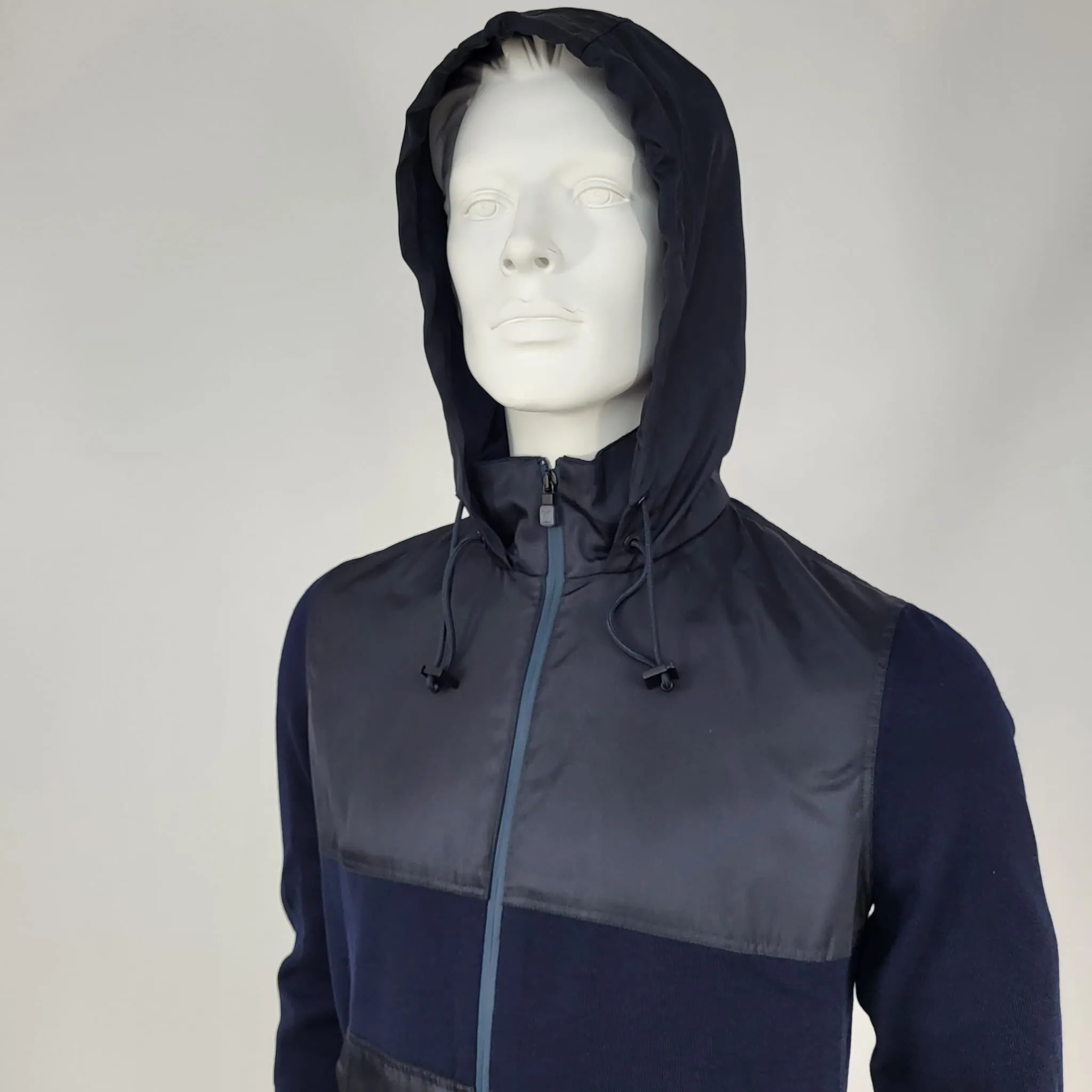 Color Block Technical Nylon Blouson Jacket