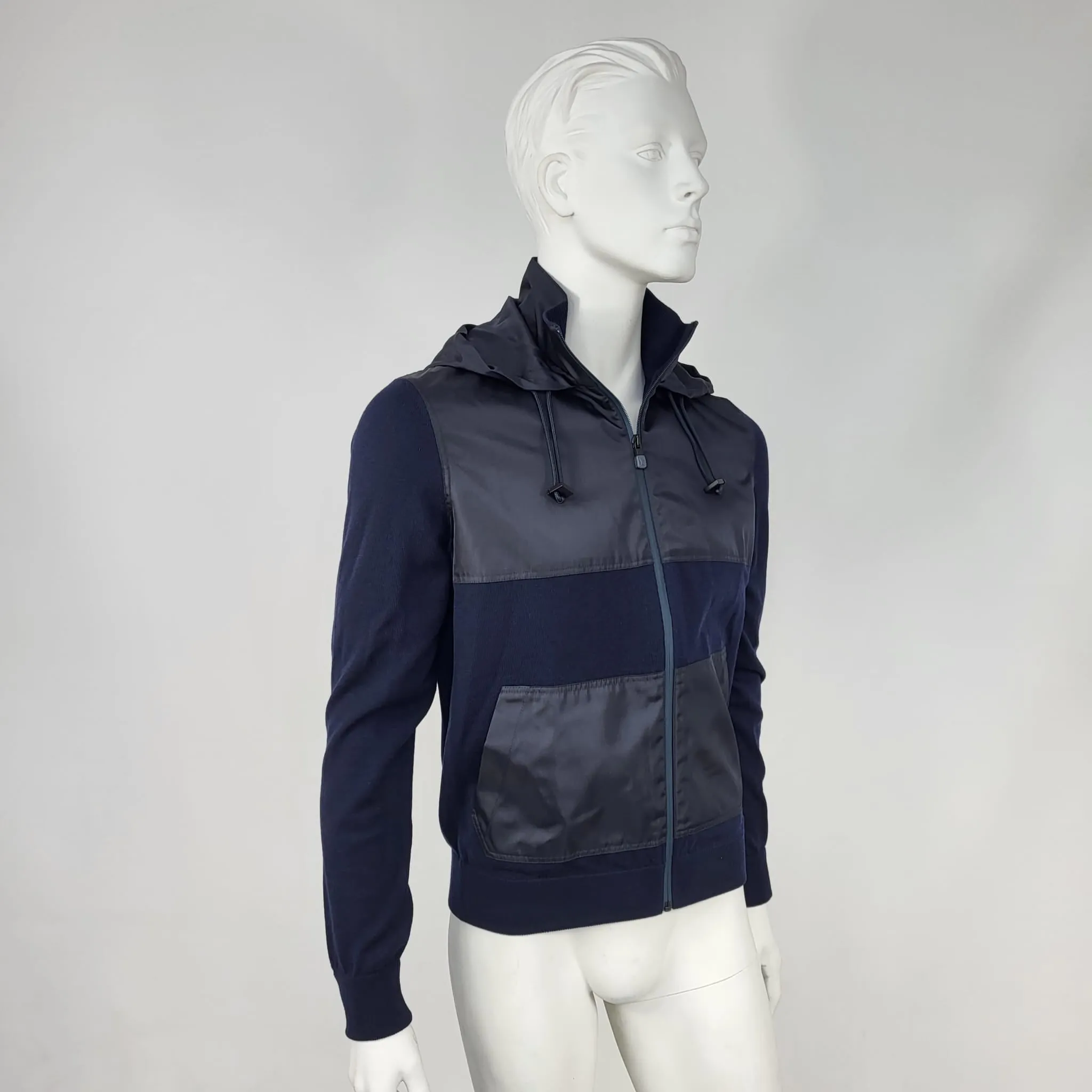 Color Block Technical Nylon Blouson Jacket