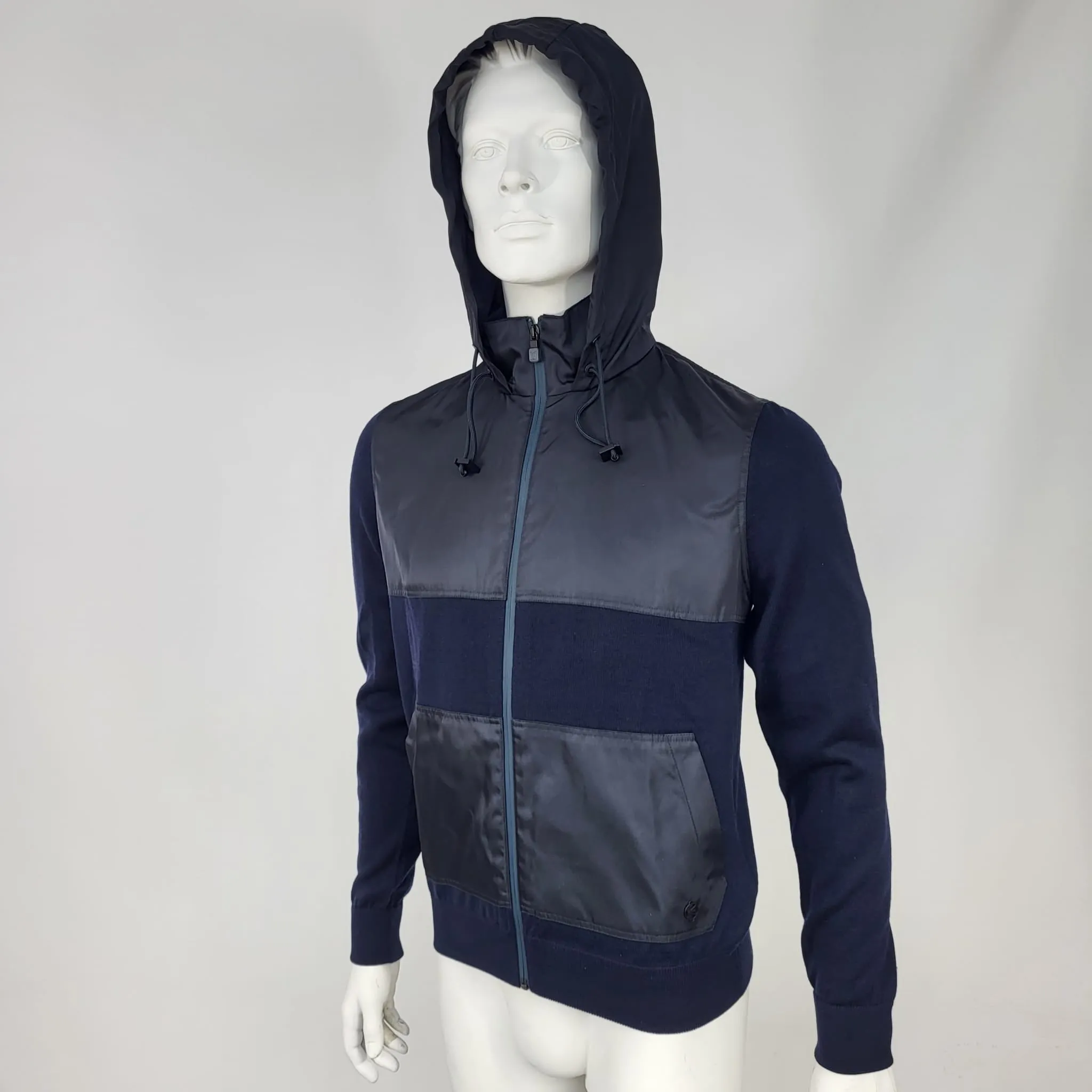 Color Block Technical Nylon Blouson Jacket