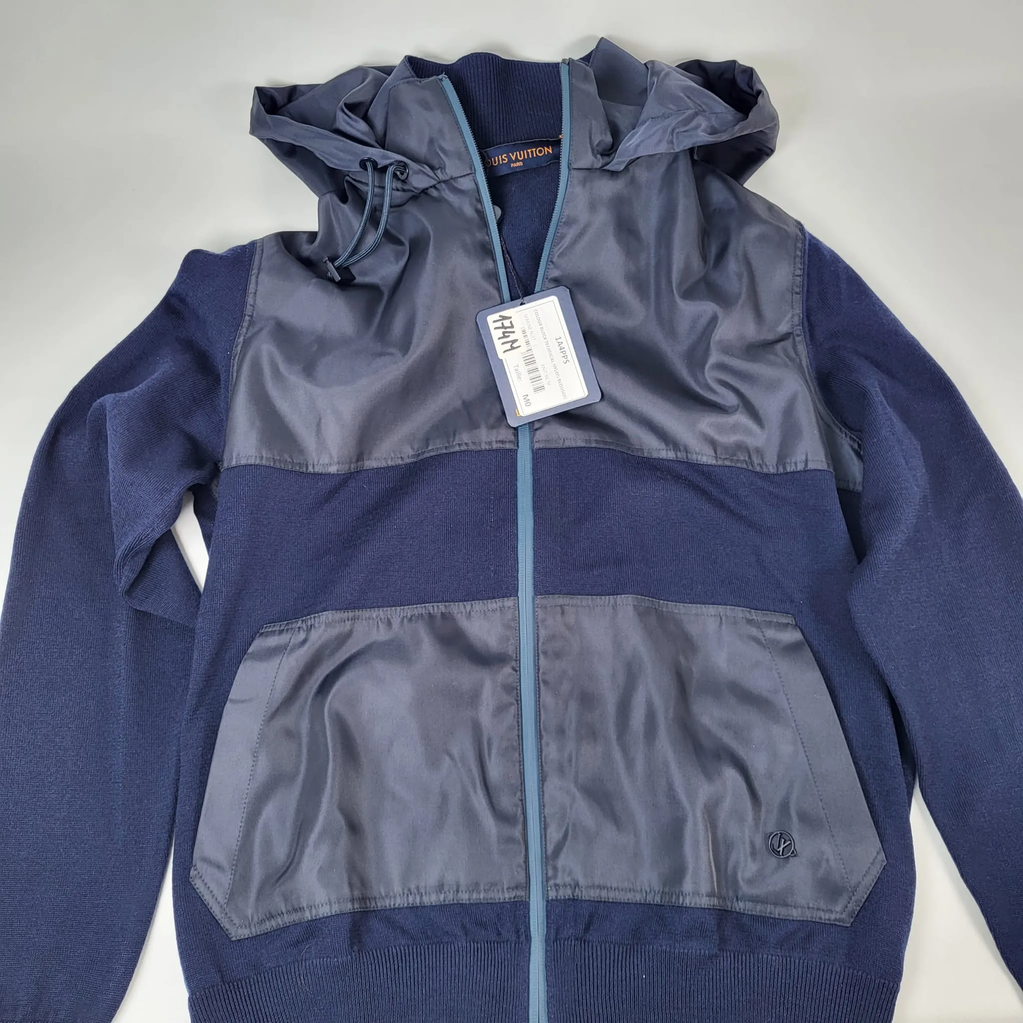 Color Block Technical Nylon Blouson Jacket