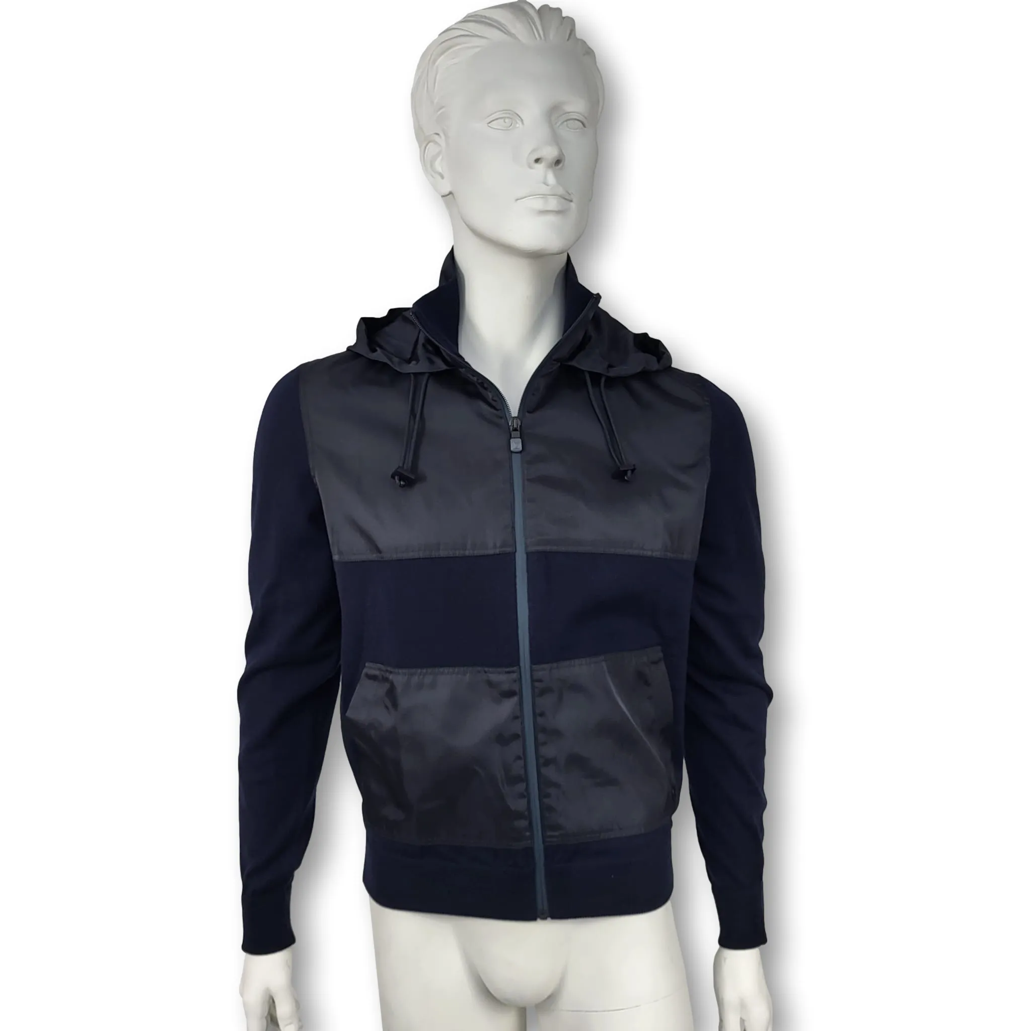Color Block Technical Nylon Blouson Jacket
