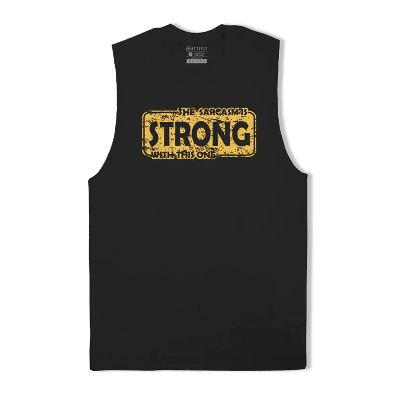 Cotton Strong Graphic Men's Tank Top