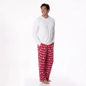 Crimson Gnomes Men's Print Pajama Pants Kickee Pants  - Holiday