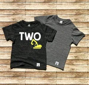 Custom Digger Kid's Birthday Shirt
