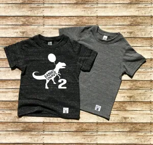 Custom Dinosaur Birthday Shirt