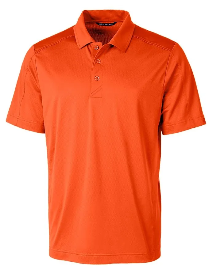 Cutter & Buck Men's Prospect Textured Stretch Short Sleeve Polo