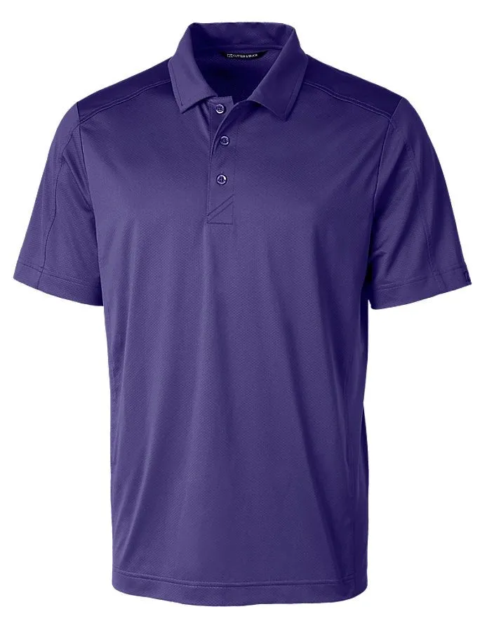 Cutter & Buck Men's Prospect Textured Stretch Short Sleeve Polo