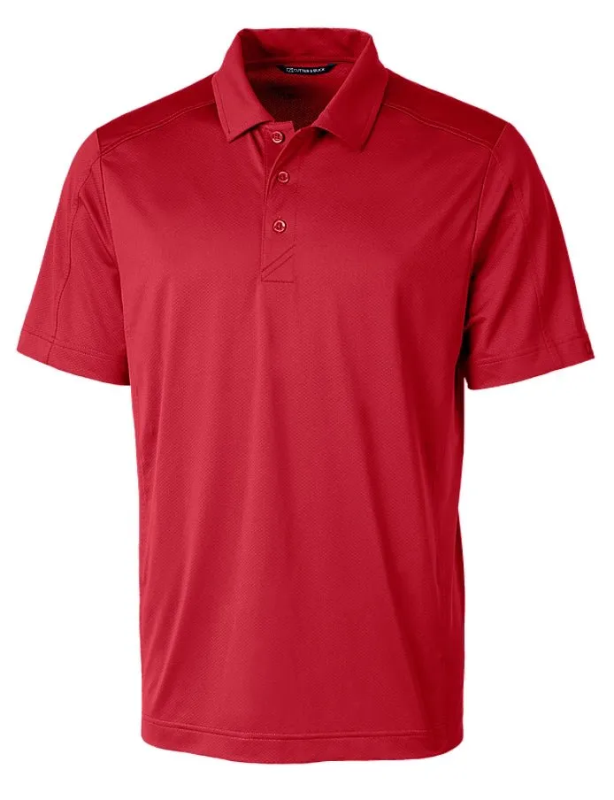 Cutter & Buck Men's Prospect Textured Stretch Short Sleeve Polo