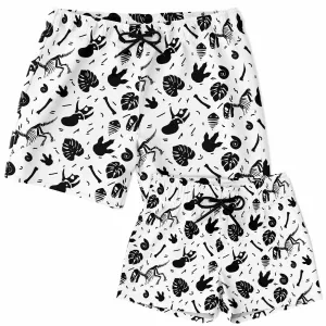 Dad & Son Matching Dinosaur Fossil Bathing Suit - FREE SHIPPING