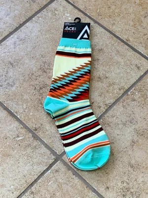 Diamonds/Stripes Socks(sz 9-11) SK562