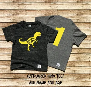 Dinosaur Birthday Yellow Shirt