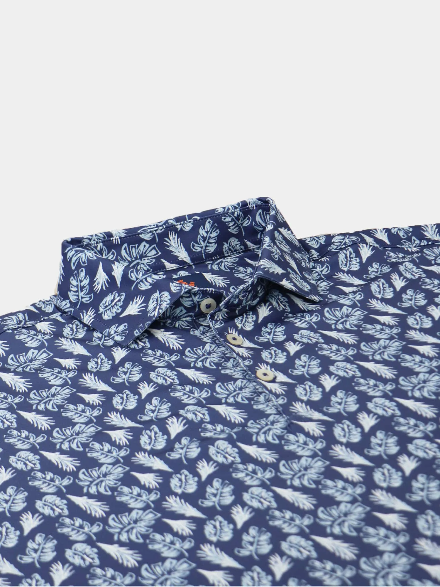 Donald Ross Mens Sport Fit Archibald Polo -  NAVY/WHITE/SKY BLUE