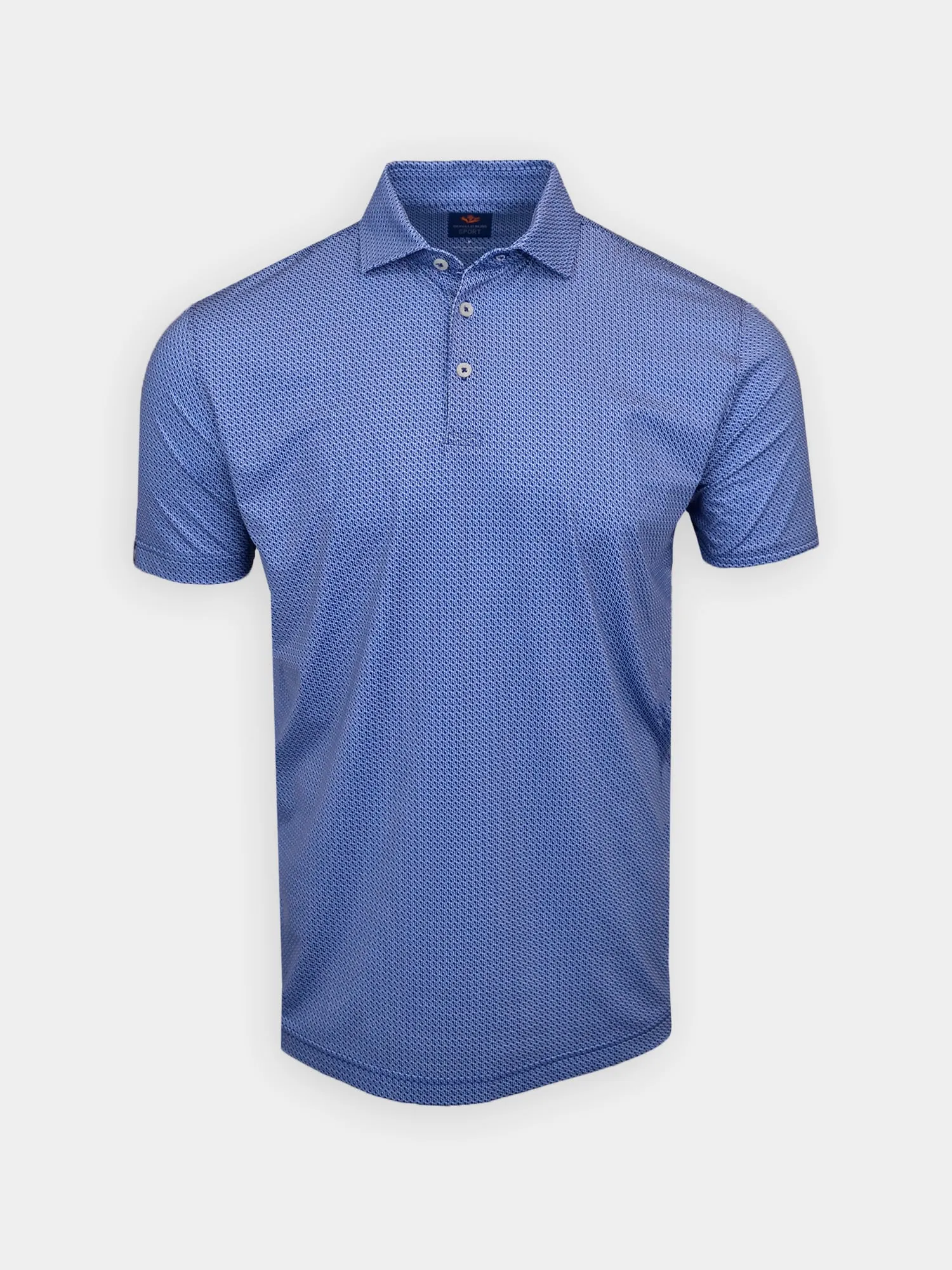 Donald Ross Mens Sport Fit Duncan Polo - NAVY/WHITE