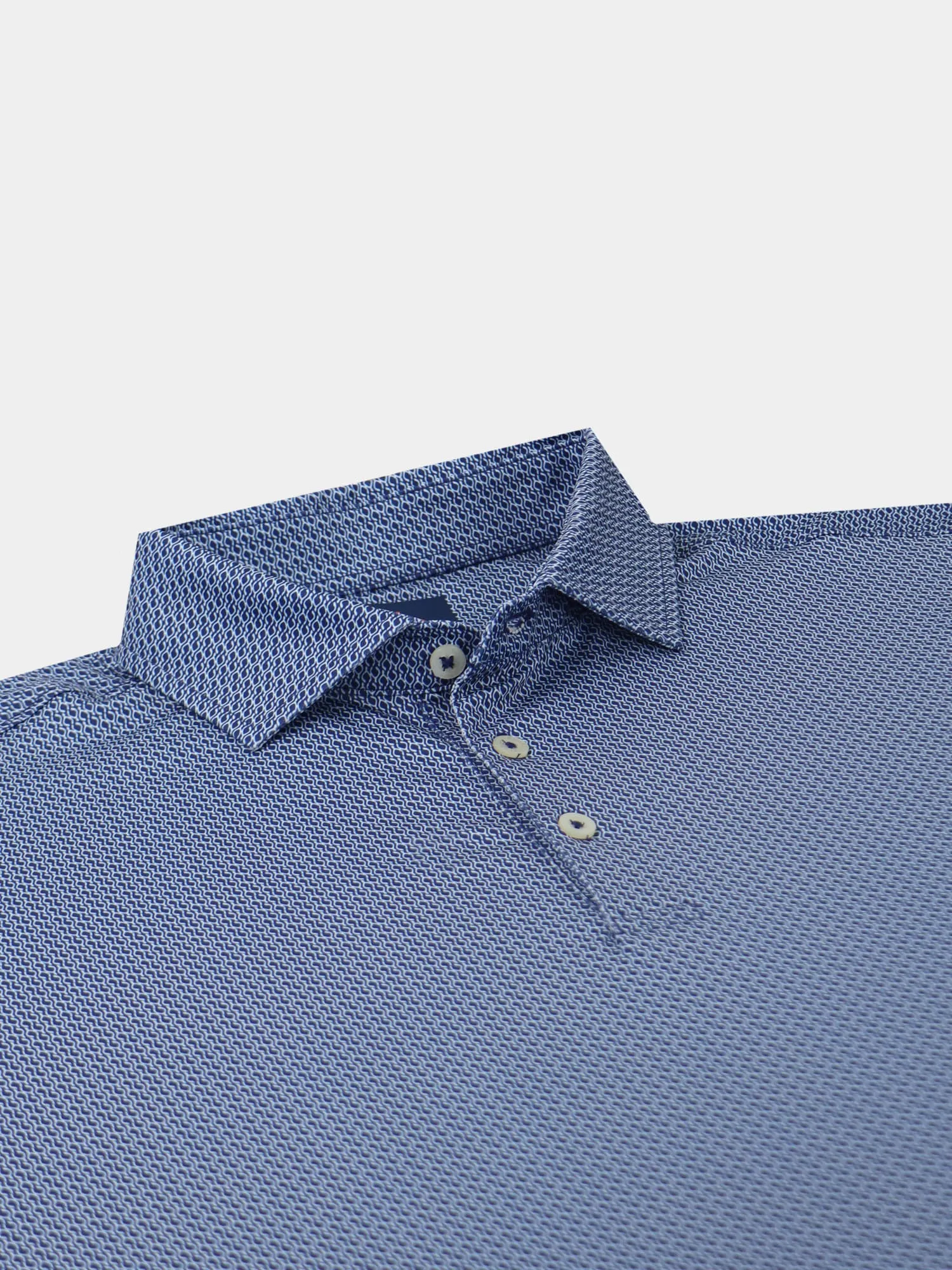 Donald Ross Mens Sport Fit Duncan Polo - NAVY/WHITE