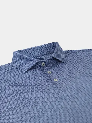 Donald Ross Mens Sport Fit Duncan Polo - NAVY/WHITE