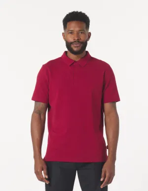 Eagle Pique Polo: Cardinal