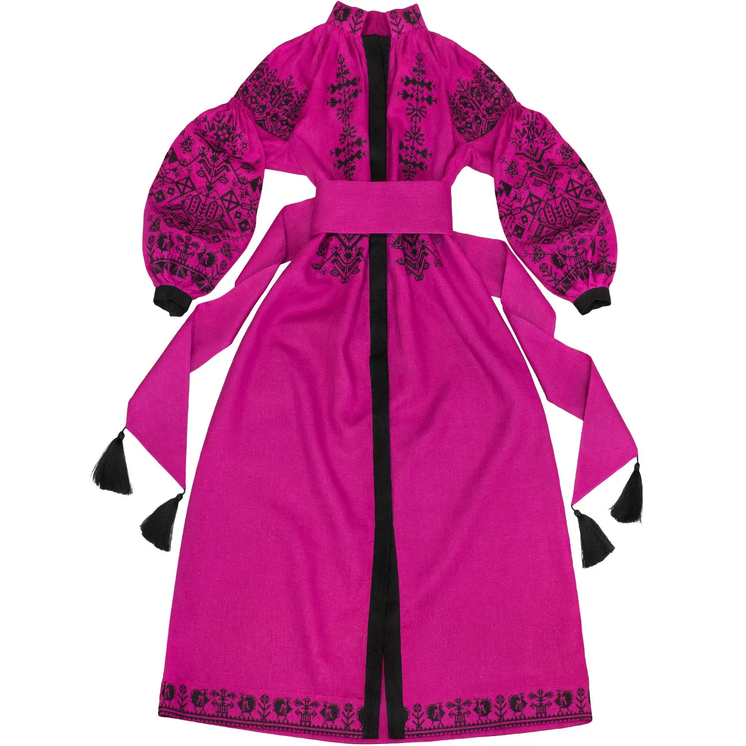 Fuchsia Boho style Kaftan